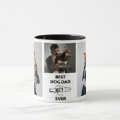 Modern Best Dog Dad Photo マグカップ (中央)