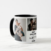 Modern Best Dog Dad Photo マグカップ (正面左)