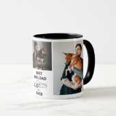 Modern Best Dog Dad Photo マグカップ (正面右)