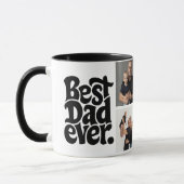 Modern Best Dog Dad Photo マグカップ (左)