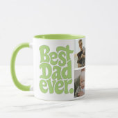 Modern Best Dog Dad Photo マグカップ (左)