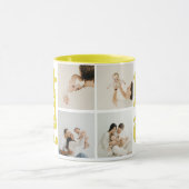 Modern Best Dog Dad Photo マグカップ (中央)