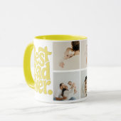 Modern Best Dog Dad Photo マグカップ (正面左)