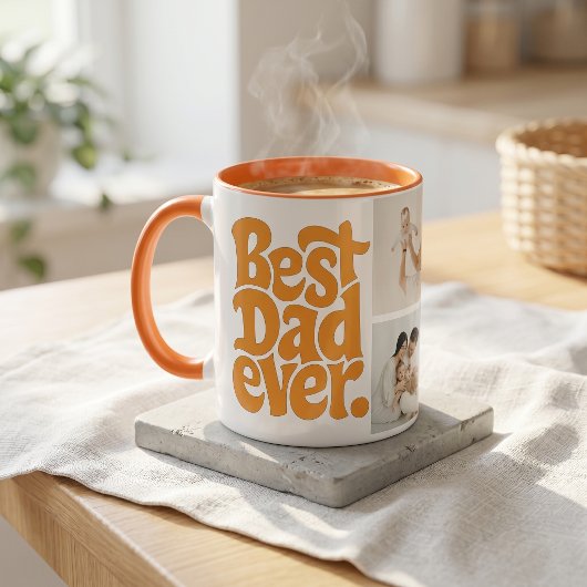 Modern Best Dog Dad Photo マグカップ