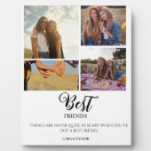 Modern Best Friend Photo Grid Keepsake Gift Plaque フォトプラーク (正面)
