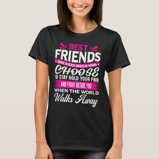Modern Best Friend Typography Tシャツ (正面)