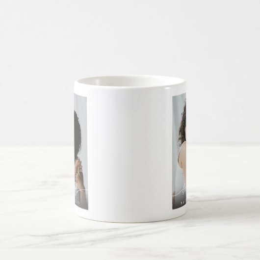 Modern Best Friends BFF Photo Script コーヒーマグカップ (中央)