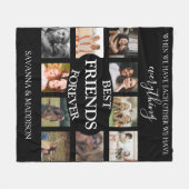 Modern | Best Friends Forever| フォトコラージュ フリースブランケット (正面(横))