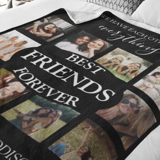 Modern | Best Friends Forever| フォトコラージュ フリースブランケット