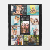 Modern BEST FRIENDS FOREVER フォトコラージュ 名前入り フリースブランケット (正面)