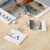 Modern Best Friends Simple Besties Photo Collage ジグソーパズル (側面)