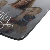 Modern Best Grandma Ever Photo Personalized カッティングボード (角)