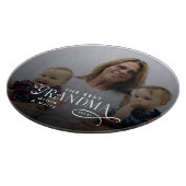 Modern Best Grandma Ever Photo Personalized カッティングボード (角)