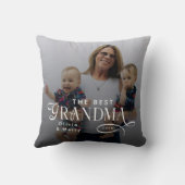 Modern Best Grandma Ever Photo Personalized クッション (裏面)