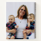 Modern Best Grandma Ever Photo Personalized ノートブック (裏面)