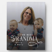 Modern Best Grandma Ever Photo Personalized フォトプラーク (正面)