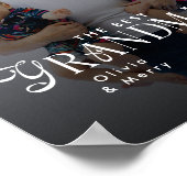 Modern Best Grandma Ever Photo Personalized ポスター (角)
