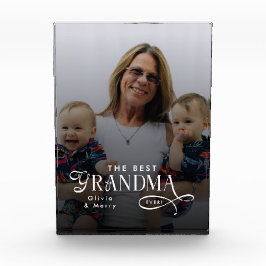 Modern Best Grandma Ever Photo Personalized Gifts フォトブロック