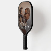 Modern Best GrandPa Ever Photo Personalized ピックルボールラケット (左)