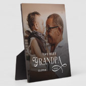 Modern Best GrandPa Ever Photo Personalized フォトプラーク (側面)