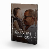 Modern Best GrandPa Ever Photo Personalized Gifts フォトブロック (右)