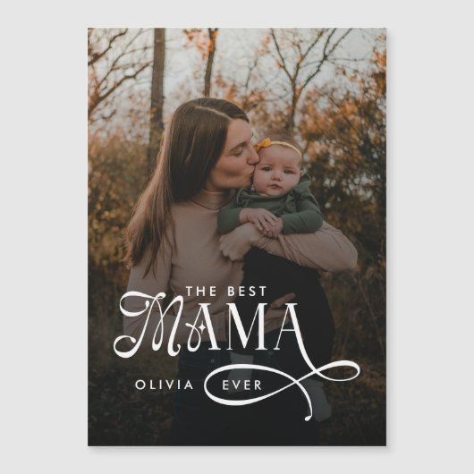 Modern Best Mama Ever Photo Mothers Day Gifts (正面)