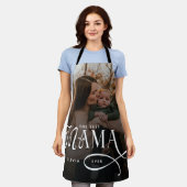 Modern Best Mama Ever Photo Mothers Day Gifts エプロン (着用した状態)