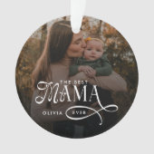 Modern Best Mama Ever Photo Mothers Day Gifts オーナメント (正面)