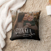 Modern Best Mama Ever Photo Mothers Day Gifts クッション (ブランケット)