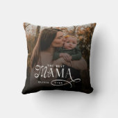 Modern Best Mama Ever Photo Mothers Day Gifts クッション (裏面)