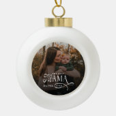 Modern Best Mama Ever Photo Mothers Day Gifts セラミックボールオーナメント (正面)