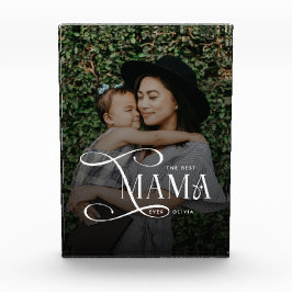 Modern Best Mama Ever Photo Mothers Day Gifts フォトブロック