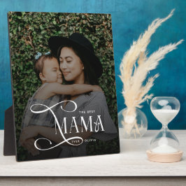 Modern Best Mama Ever Photo Mothers Day Gifts フォトプラーク