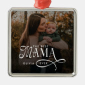 Modern Best Mama Ever Photo Mothers Day Gifts メタルオーナメント (正面)
