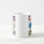 Modern Best Mom Ever Photo Collage Keepake コーヒーマグカップ (中央)