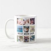 Modern Best Mom Ever Photo Collage Keepake コーヒーマグカップ (左)