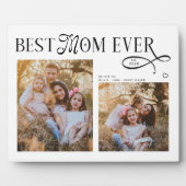 Modern Best Mom Ever Photo Heart Mothers Day Gifts フォトプラーク (正面)