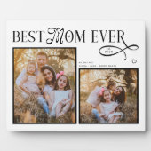 Modern Best Mom Ever Photo Heart Mothers Day Gifts フォトプラーク (正面)