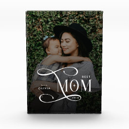 Modern Best Mom Ever Photo Mothers Day Gifts フォトブロック