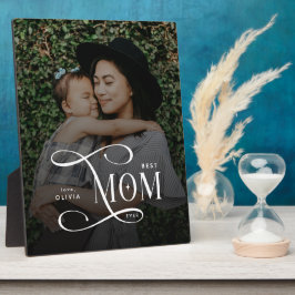 Modern Best Mom Ever Photo Mothers Day Gifts フォトプラーク