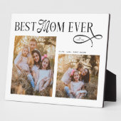 Modern Best Mom Ever Photo Mothers Day Gifts フォトプラーク (側面)
