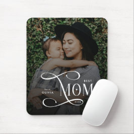 Modern Best Mom Ever Photo Mothers Day Gifts マウスパッド