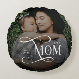  Modern Best Mom Ever  Photo Mothers Day Gifts ラウンドクッション