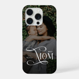 Modern Best Mom Ever Photo Mothers Day Gifts iPhone 15 Proケース