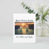 Modern Best Nana Ever Photo  ポストカード (スタンド正面)