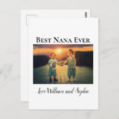 Modern Best Nana Ever Photo  ポストカード (正面/裏面)