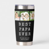 Modern BEST PAPA EVER 3 Photos 保温保冷タンブラー (背面)