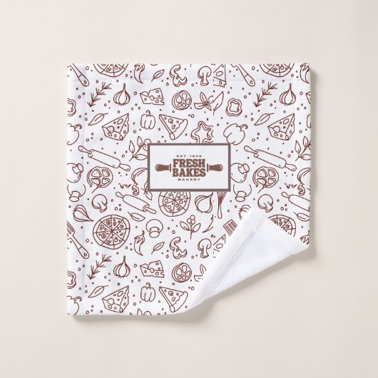 Modern Best Pizza In Town Professional  ウォッシュタオル (ウォッシュタオル)