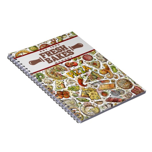 Modern Best Pizza In Town Professional  ノートブック (右側)