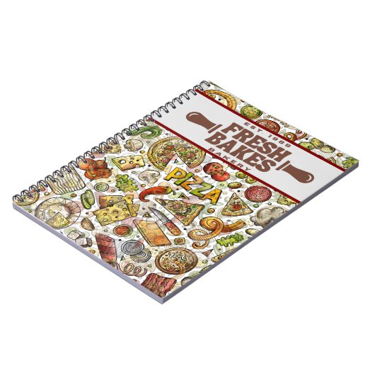 Modern Best Pizza In Town Professional ノートブック (左側)